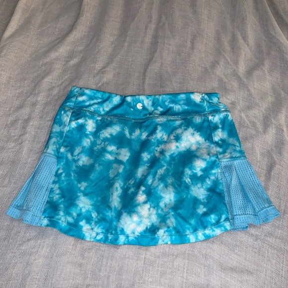 Blue tie dye skort - Picture 4 of 4